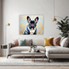 Adorable French Bulldog Living Room Demo