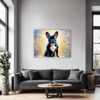 Adorable French Bulldog Living Room Demo