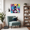 Adorable French Bulldog Living Room Demo