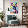 Adorable French Bulldog Living Room Demo