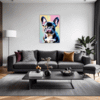Adorable French Bulldog Living Room Demo
