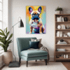 Adorable French Bulldog Living Room Demo