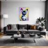 Adorable French Bulldog Living Room Demo