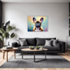 Adorable French Bulldog Living Room Demo