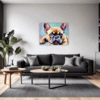 Adorable French Bulldog Living Room Demo