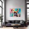 Adorable French Bulldog Living Room Demo