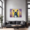 Adorable French Bulldog Living Room Demo