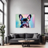 Adorable French Bulldog Living Room Demo
