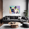 Adorable French Bulldog Living Room Demo