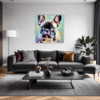 Adorable French Bulldog Living Room Demo