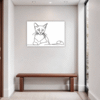 Alert Abyssinian Cat Hallway Demo