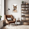 Alert Abyssinian Cat Office Demo