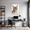 Alert Abyssinian Cat Office Demo