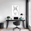Alert Abyssinian Cat Office Demo