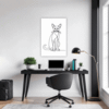 Alert Abyssinian Cat Office Demo