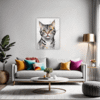 American Shorthair Cat Living Room Demo
