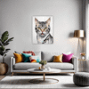 American Shorthair Cat Living Room Demo