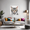 American Shorthair Cat Living Room Demo
