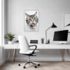 American Shorthair Cat Office Demo
