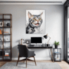 American Shorthair Cat Office Demo