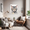 American Shorthair Cat Office Demo