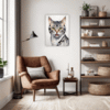 American Shorthair Cat Office Demo