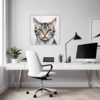 American Shorthair Cat Office Demo