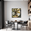 Ancient Oak Forest Scene Dining Room Demo
