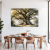 Ancient Oak Forest Scene Dining Room Demo