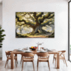 Ancient Oak Forest Scene Dining Room Demo