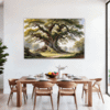 Ancient Oak Forest Scene Dining Room Demo