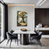 Ancient Oak Forest Scene Dining Room Demo