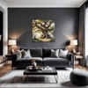 Ancient Oak Forest Scene Living Room Demo