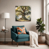 Ancient Oak Forest Scene Living Room Demo