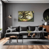 Ancient Oak Forest Scene Living Room Demo