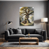Ancient Oak Forest Scene Living Room Demo