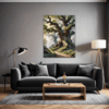 Ancient Oak Forest Scene Living Room Demo