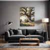 Ancient Oak Forest Scene Living Room Demo