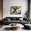 Ancient Oak Forest Scene Living Room Demo