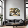 Ancient Oak Forest Scene Living Room Demo