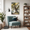 Ancient Oak Forest Scene Living Room Demo