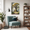 Ancient Oak Forest Scene Living Room Demo