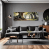 Ancient Oak Forest Scene Living Room Demo