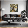 Ancient Oak Forest Scene Living Room Demo