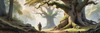 Realistic Landscape Art Print of Ancient Oak Woods