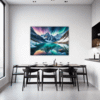 Aurora Over Frosty Peaks Dining Room Demo