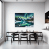 Aurora Over Frosty Peaks Dining Room Demo