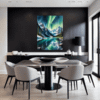 Aurora Over Frosty Peaks Dining Room Demo