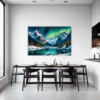 Aurora Over Frosty Peaks Dining Room Demo