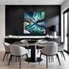 Aurora Over Frosty Peaks Dining Room Demo